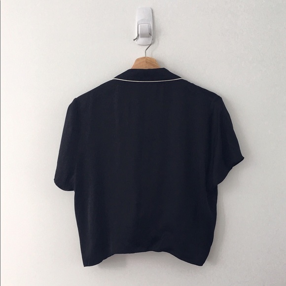 *SOLD* Aritzia Wilfred Tie Up Blouse - Picture 2 of 3